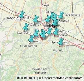 Mappa Via Montegrappa, 41042 Fiorano Modenese MO, Italia (11.52813)