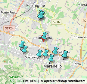 Mappa Via Montegrappa, 41042 Fiorano Modenese MO, Italia (1.84667)