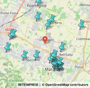 Mappa Via Montegrappa, 41042 Fiorano Modenese MO, Italia (2.322)