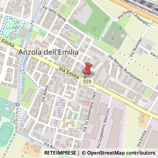Mappa Via Emilia, 79, 40011 Anzola dell'Emilia, Bologna (Emilia Romagna)