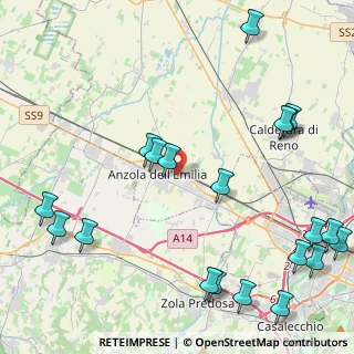 Mappa Via M. Calari, 40011 Anzola dell'Emilia BO, Italia (5.9595)