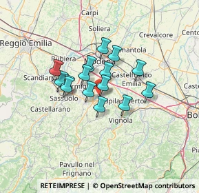 Mappa Via Aldo Moro, 41051 Castelnuovo Rangone MO, Italia (9.28067)