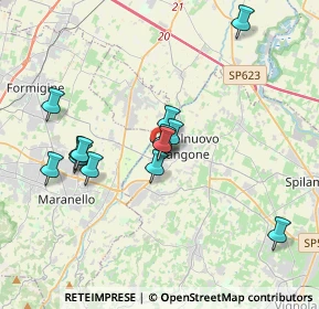 Mappa Via Aldo Moro, 41051 Castelnuovo Rangone MO, Italia (3.52769)