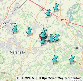 Mappa Via Aldo Moro, 41051 Castelnuovo Rangone MO, Italia (2.82385)