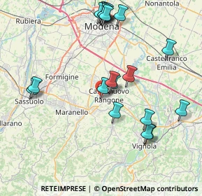 Mappa Via Aldo Moro, 41051 Castelnuovo Rangone MO, Italia (8.829)