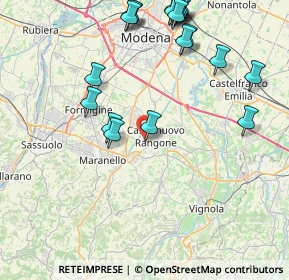 Mappa Via Aldo Moro, 41051 Castelnuovo Rangone MO, Italia (10.0625)