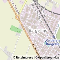 Mapa Calderara di Reno