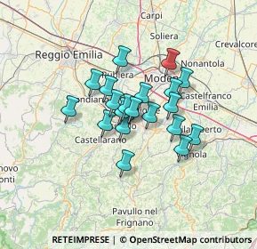 Mappa Via Placido Rizzotto, 41042 Fiorano Modenese MO, Italia (9.1675)