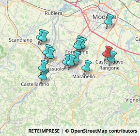 Mappa Via Cameazzo, 41042 Fiorano Modenese MO, Italia (5.55688)