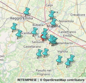 Mappa Via Cameazzo, 41042 Fiorano Modenese MO, Italia (13.8975)