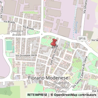 Mappa Piazza A. de Gasperi, 15, 41042 Fiorano Modenese, Modena (Emilia Romagna)