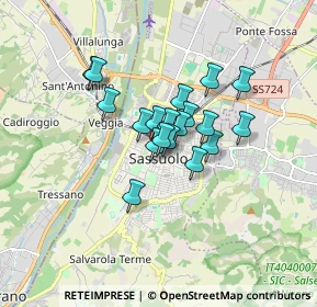 Mappa Via Giacomo Cavedoni, 41049 Sassuolo MO, Italia (1.11895)