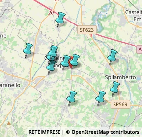 Mappa Via Modena, 41057 Castelvetro di Modena MO, Italia (3.30154)