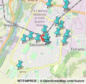 Mappa Viale Francesco Prampolini, 41049 Sassuolo MO, Italia (0.87125)