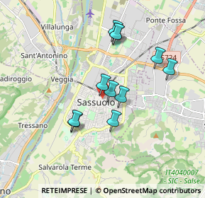 Mappa Viale Francesco Prampolini, 41049 Sassuolo MO, Italia (1.55455)