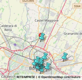 Mappa Via della Casa Buia, 40129 Bologna BO, Italia (5.07909)