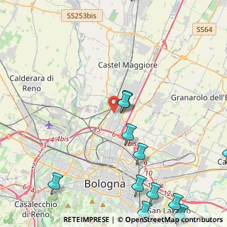 Mappa Via della Casa Buia, 40129 Bologna BO, Italia (6.35833)