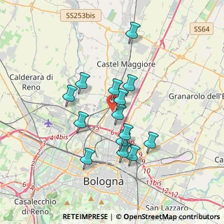 Mappa Via della Casa Buia, 40129 Bologna BO, Italia (3.05714)