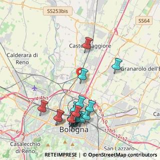 Mappa Via della Casa Buia, 40129 Bologna BO, Italia (4.598)