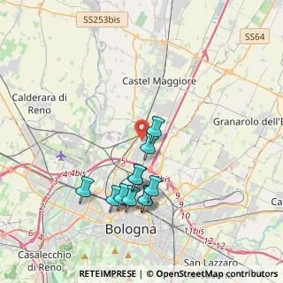 Mappa Via della Casa Buia, 40129 Bologna BO, Italia (3.66818)
