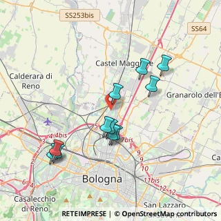Mappa Via della Casa Buia, 40129 Bologna BO, Italia (3.68909)