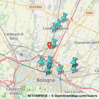 Mappa Via della Casa Buia, 40129 Bologna BO, Italia (4.02769)