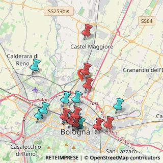 Mappa Via della Casa Buia, 40129 Bologna BO, Italia (4.677)