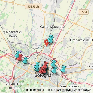 Mappa Via della Casa Buia, 40129 Bologna BO, Italia (4.9115)