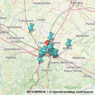 Mappa Via della Casa Buia, 40129 Bologna BO, Italia (8.74818)