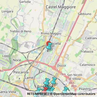 Mappa Via della Casa Buia, 40129 Bologna BO, Italia (3.85364)