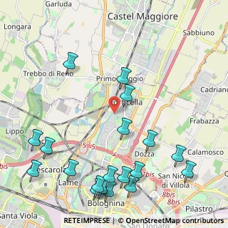 Mappa Via della Casa Buia, 40129 Bologna BO, Italia (2.77737)
