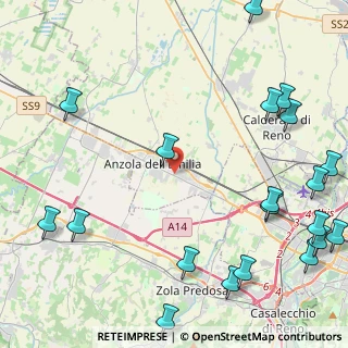Mappa Via Giuseppe di Vittorio, 40011 Anzola dell'Emilia BO, Italia (6.55)