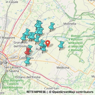 Mappa Via Fondazza, 40054 Budrio BO, Italia (6.60412)