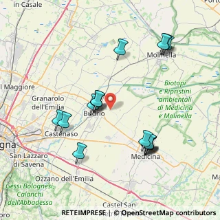 Mappa Via Fondazza, 40054 Budrio BO, Italia (8.05353)