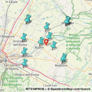 Mappa Via Fondazza, 40054 Budrio BO, Italia (8.26929)