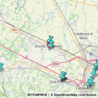 Mappa Via Giuseppe Gavina, 40011 Anzola dell'Emilia BO, Italia (6.39769)