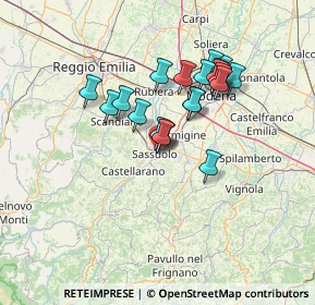 Mappa Via Fossetta, 41049 Sassuolo MO, Italia (11.4065)