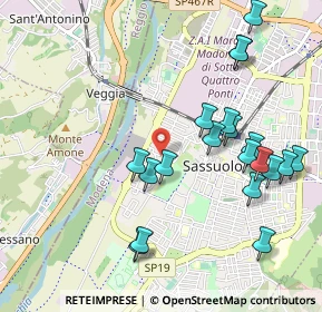 Mappa Viale Legnago, 41049 Sassuolo MO, Italia (1.0975)