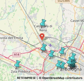 Mappa Via Illuminata Baravelli, 40012 Calderara di Reno BO, Italia (6.06214)