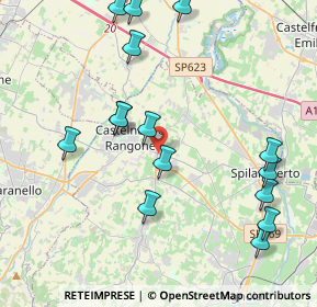 Mappa Via Spilamberto, 41051 Castelnuovo Rangone MO, Italia (4.68333)