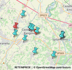 Mappa Via Spilamberto, 41051 Castelnuovo Rangone MO, Italia (3.82077)