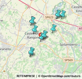 Mappa Via Spilamberto, 41051 Castelnuovo Rangone MO, Italia (2.9475)