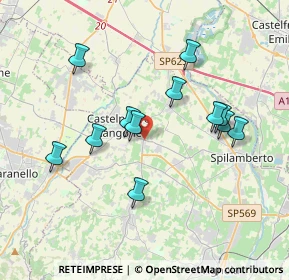Mappa Via Spilamberto, 41051 Castelnuovo Rangone MO, Italia (3.52917)