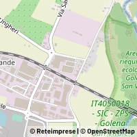 Mapa Calderara di Reno