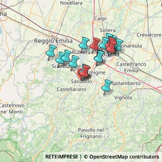Mappa Via Clelia, 41049 Sassuolo MO, Italia (11.624)