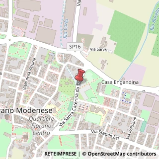 Mappa Via Santa Caterina da Siena, 40, 41042 Fiorano Modenese, Modena (Emilia Romagna)
