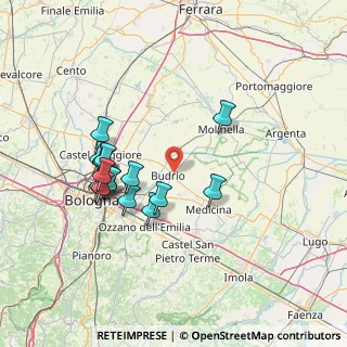 Mappa Via dell'Artigianato, 40054 Budrio BO, Italia (13.97813)