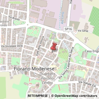 Mappa Via Daniele Manin, 30, 41042 Fiorano Modenese, Modena (Emilia Romagna)