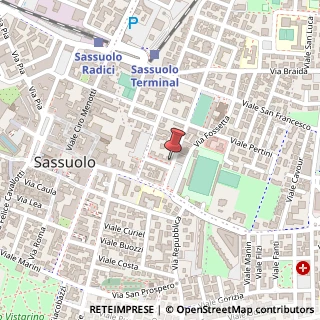 Mappa Piazza Risorgimento, 16, 41049 Sassuolo, Modena (Emilia Romagna)