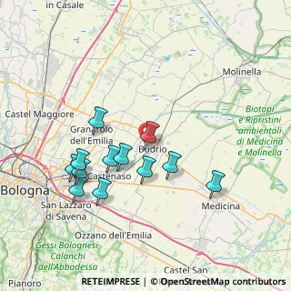 Mappa Via Giosuè Carducci, 40054 Budrio BO, Italia (7.24667)